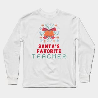 Christmas Teacher Gift Long Sleeve T-Shirt